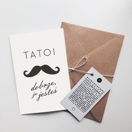 Kartka TATO! DOBRZE, ŻE JESTEŚ beleco