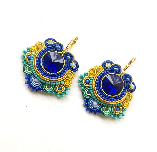 kolczyki soutache Sutaszowe kolczyki CAPRI _ kolekcja 2025
