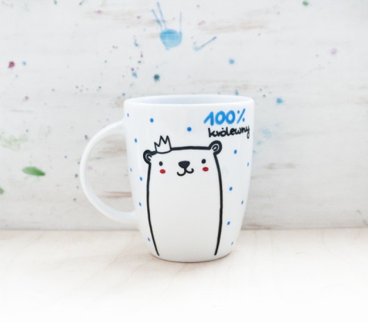 100% królewny - kubek porcelanowy  miamilu