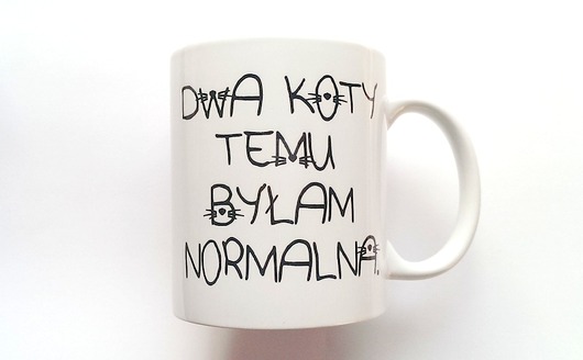 Kubek DWA KOTY TEMU FarrowDesign