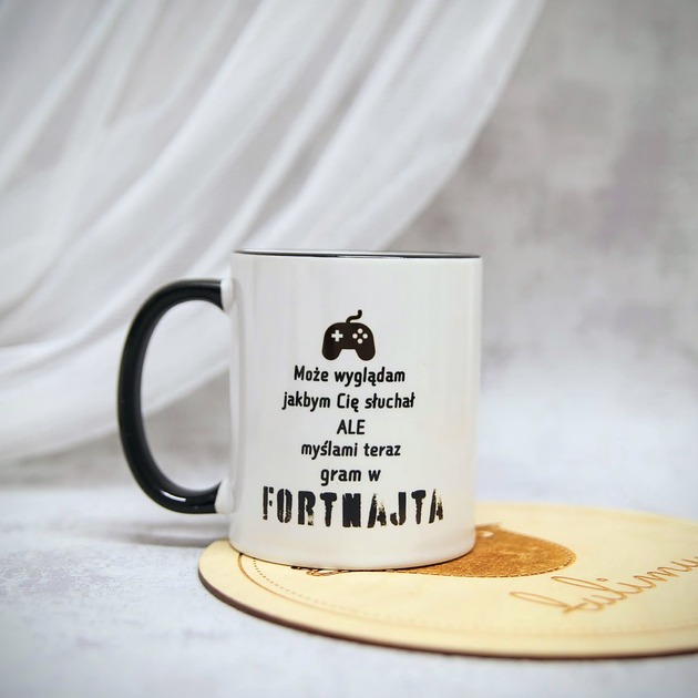 kubki Kubek Myślami gram w Fortnajta