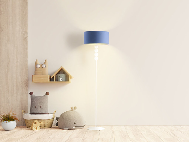 lampy do pokoju dziecka Biała lampa podłogowa dla dzieci BERMUDY