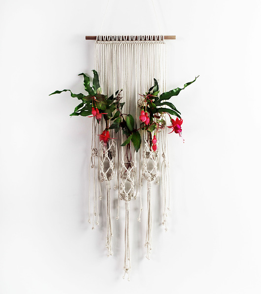 makramy Makrama Flower Wall 'CLAUDIA'