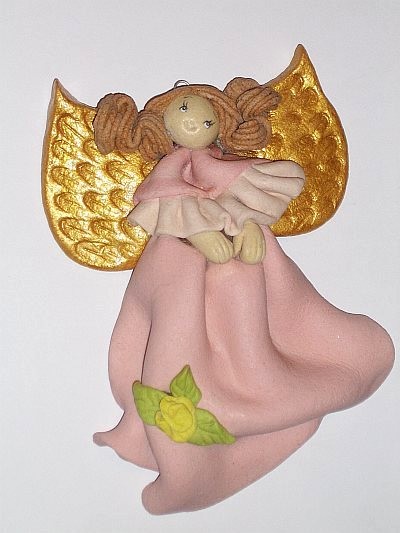 Aniołek  różowy   24 smila