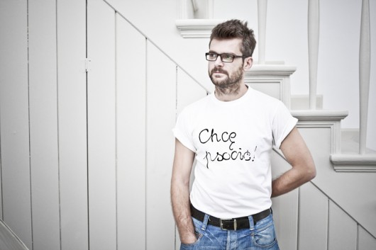 Chcę psocić! / t-shirt / biały / men familove
