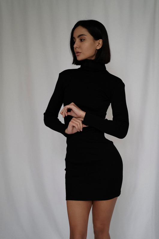 sukienki midi damskie Sukienka Anna Black