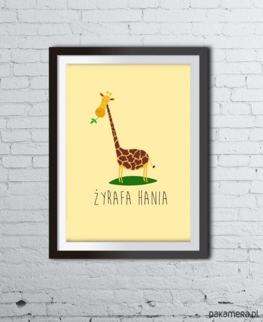 Plakat ŻYRAFA HANIA Colleco
