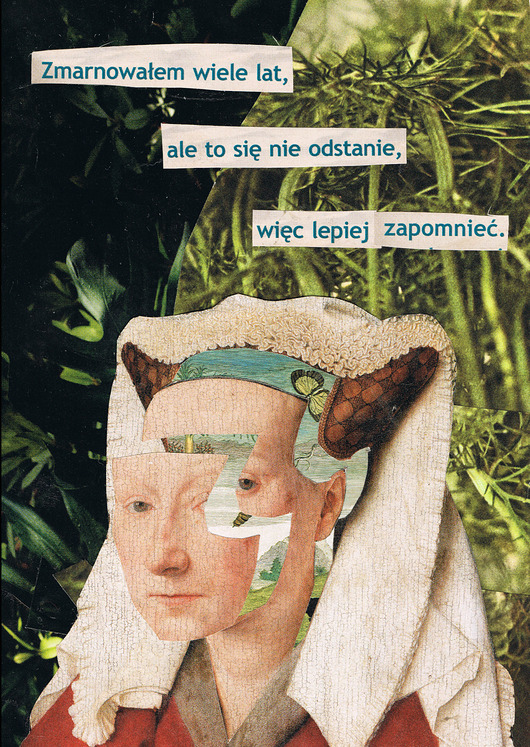 Zmarnowane lata - Kolaż - plakat - wydruk Magda Rzeźniczak