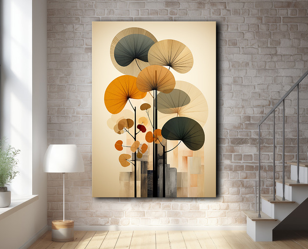 plakaty Tropikalne liście - Plakat - Loft, Minimalizm