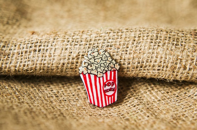 przypinki Przypinka popcorn