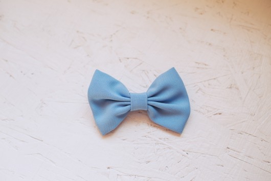 Duża kokarda spinka do włosów baby blue miło.stki