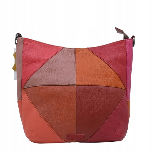 torby na ramię Torebka damska klasyczna skórzana na ramię oryginalna szeroki pasek OLIVKA