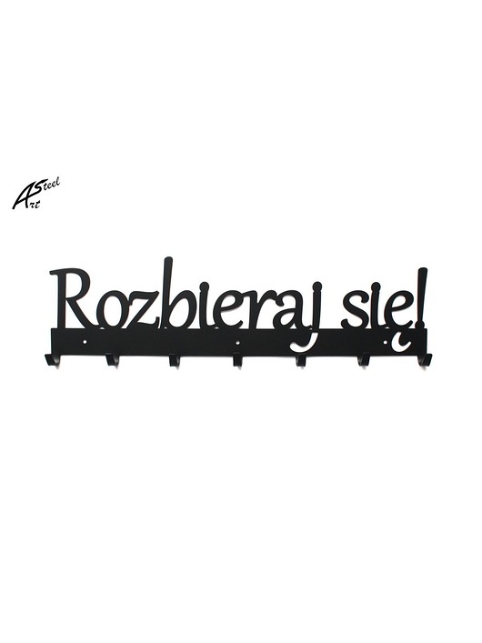 Wieszak na ubrania Rozbieraj się 60cm Prezent ArtSteel