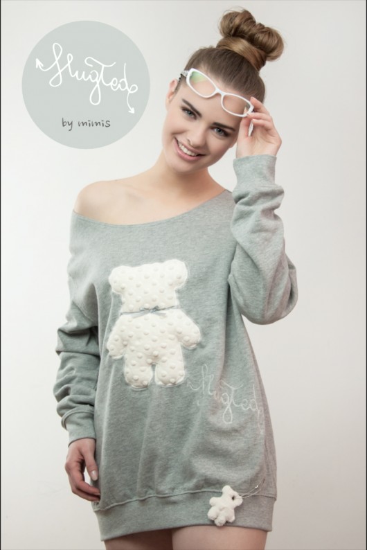 Bluza ''HugTed'' (ecru) - Zamówienie p. Karoliny MIMIŚ