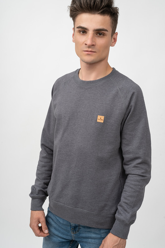 Bluza z recyklingu szara tree rebel