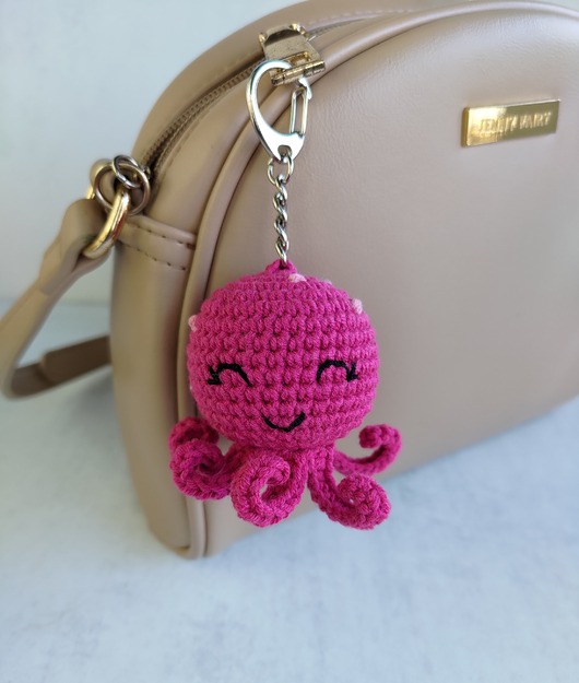 breloki Brelok ośmiornica, Brelok do kluczy, Brelok na prezent, Brelok dla dziecka