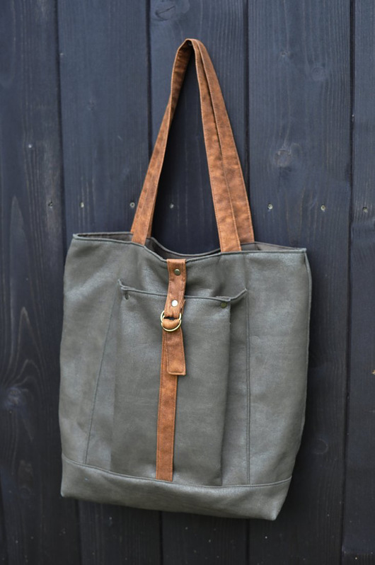 torby na ramię Torba tote XXL - zieleń khaki