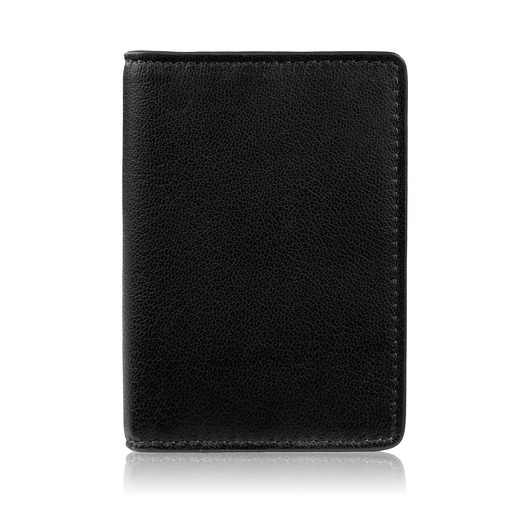 pokrowce i etui - różne Etui na karty czarne skórzane eleganckie RFID Paolo Peruzzi