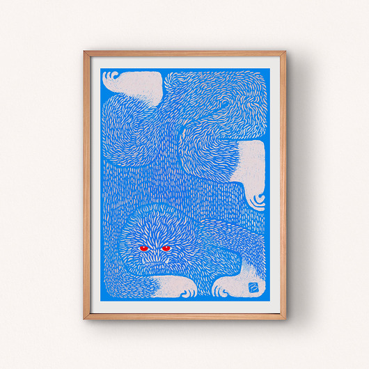 grafiki i ilustracje Yeti blue