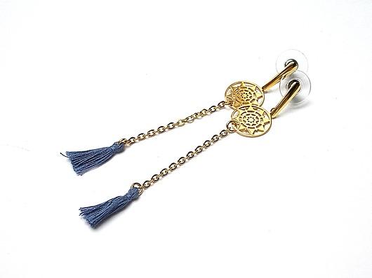 Alloys Collection - /denim blue rosette/  KiKa pracownia