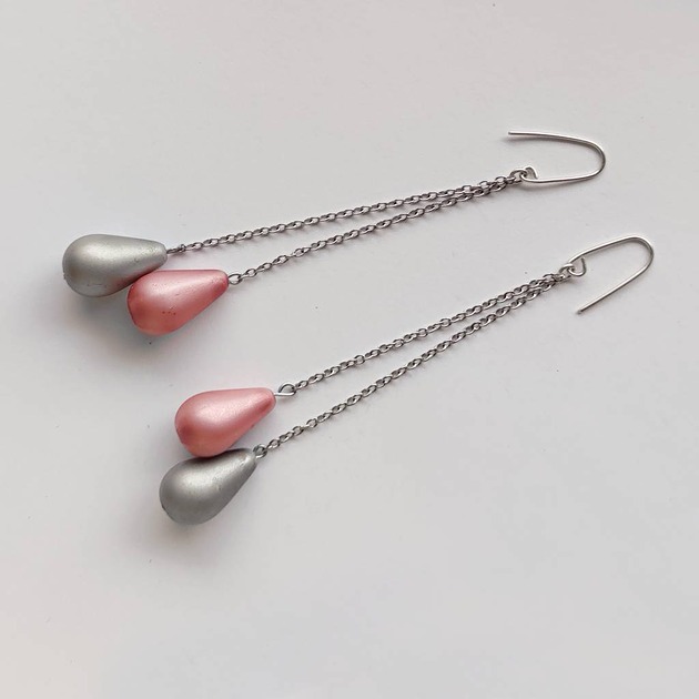 kolczyki z kamieniami Kolczyki OKRĄG