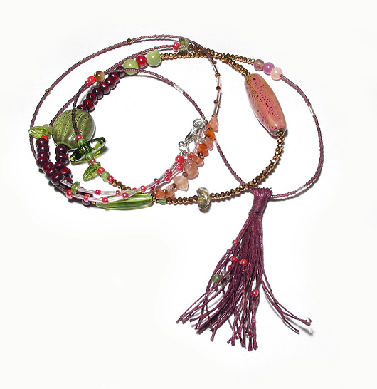kolie Etno forest - pink