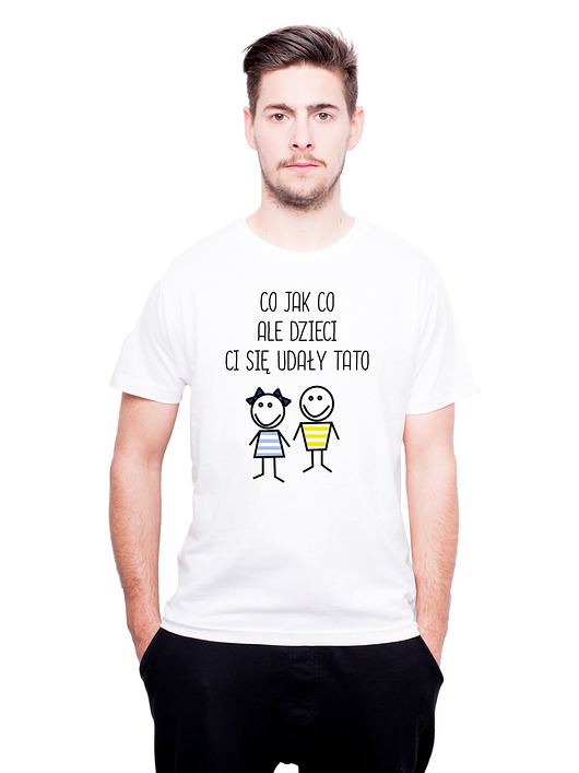 T-shirt męski dla taty (Dzień Ojca)- Córka, Syn AllbagAllprints