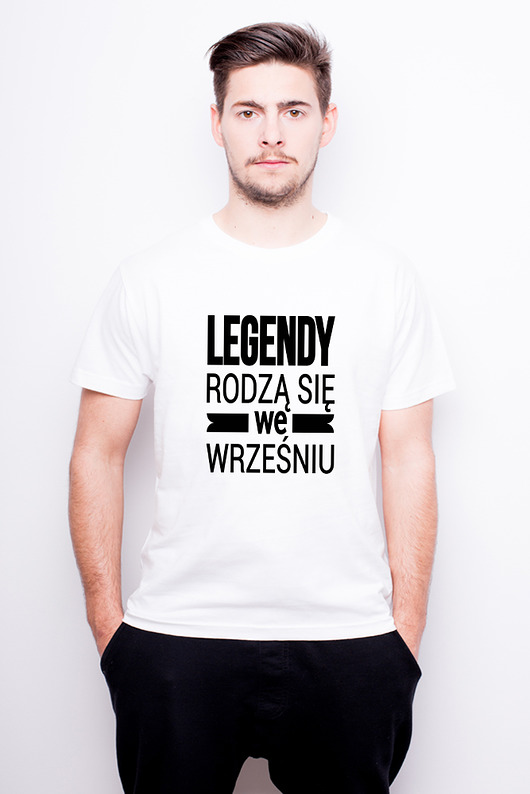 T-shirt męski - legendy rodzą się we wrześniu AllbagAllprints
