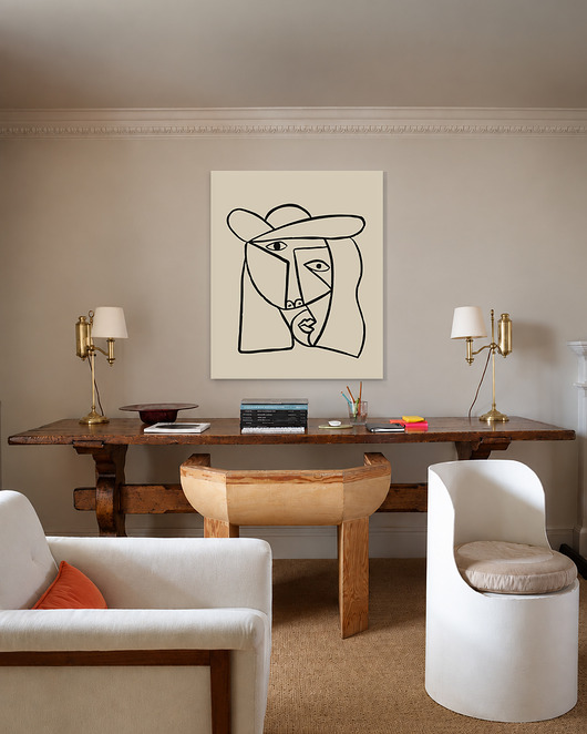 obrazy Abstrakcyjna twarz w kapeluszu - Pablo Picasso.
