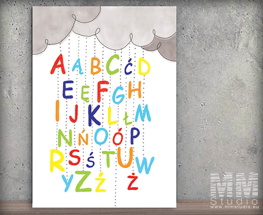 Plakat "Alfabet" 50x70 MMStudio