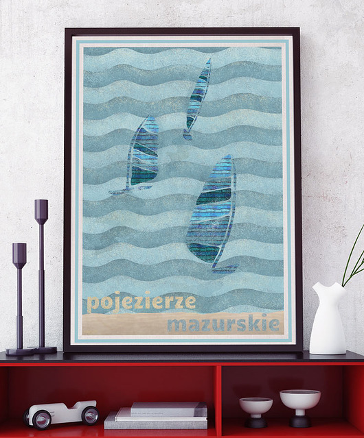 plakaty Mazury - plakat 50x70 cm fine art, giclee