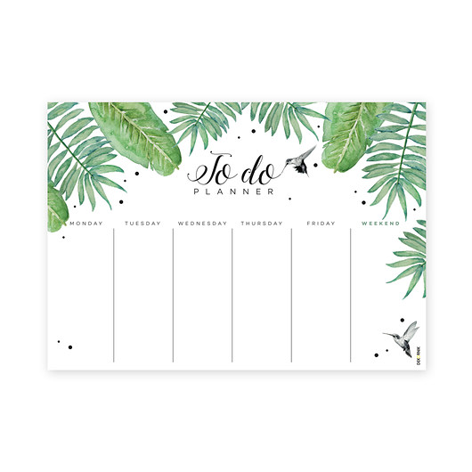 Paperplanner flora dekornik
