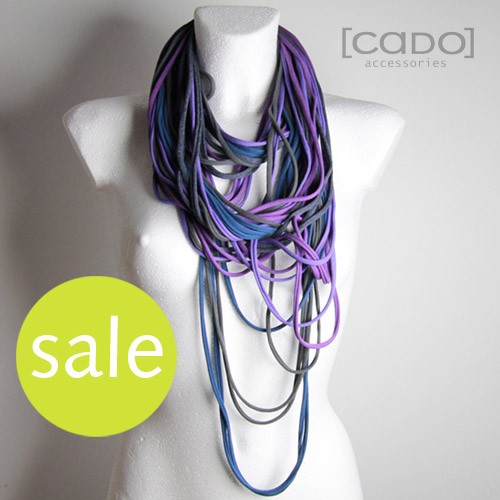 Zamotka Dzianinowy Naszyjnik DENIM CADOaccessories