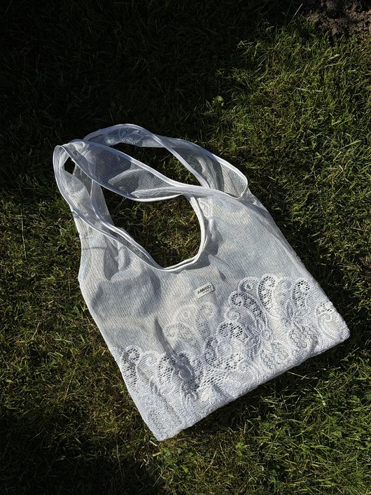 torby na ramię Upcycled lace bag