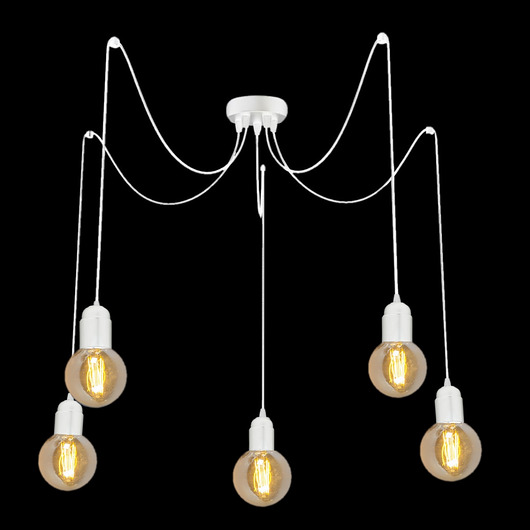 lampy wiszące Lampa Pająk Spider biała 5