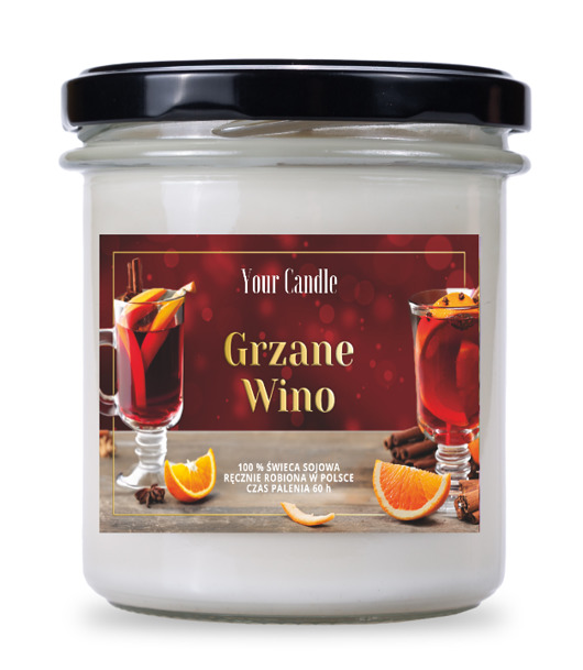 świece zapachowe Świeca zapachowa sojowa Grzane Wino 300 ml- Your Candle
