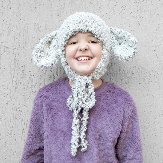 czapki dziecięce Czapka handmade - baranek