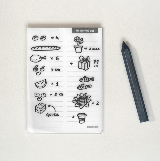 My shopping list - szara - A6 ATRAMENTO