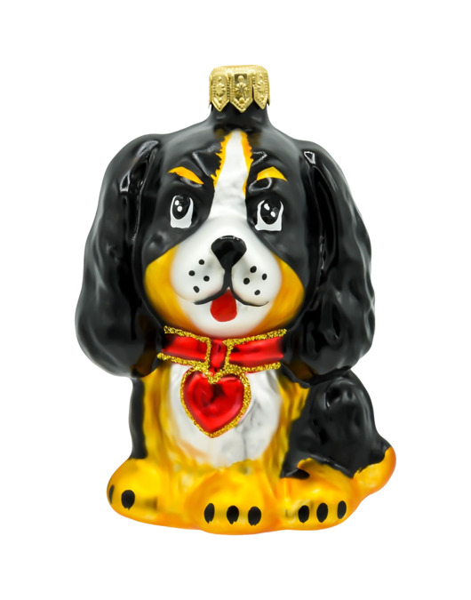 ozdoby choinkowe Bombka choinkowa: Berneńczyk z czerwoną kokardką