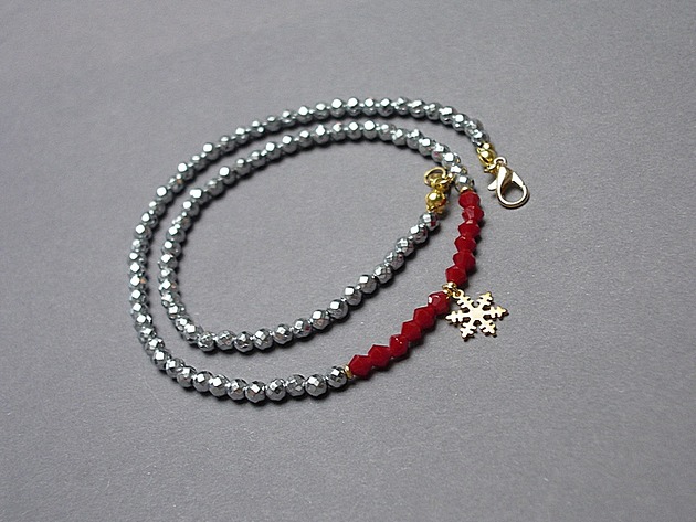 chokery Choker - Snow - Szlachetna kolekcja