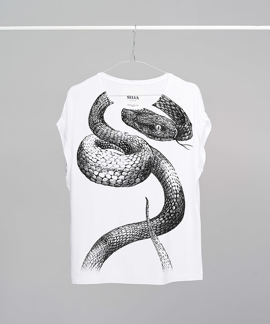 Borneo-snake T-shirt Woman SELVA