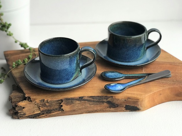 Filiżanka ceramiczna Zestaw dla dwojga Ceramika Tyka