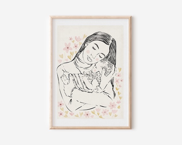 grafiki i ilustracje PORTRET RODZINNY - plakat personalizowany