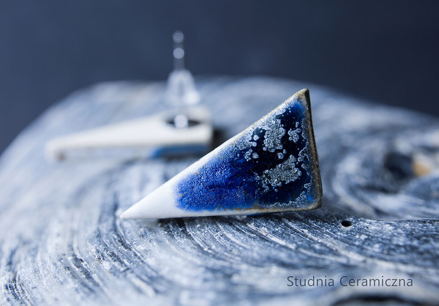 kolczyki ceramiczne Kolczyki ceramiczne trójkątne
