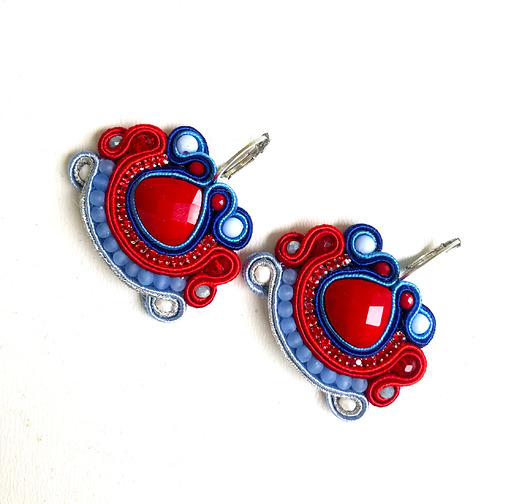 kolczyki soutache Sutaszowe kolczyki CALPE