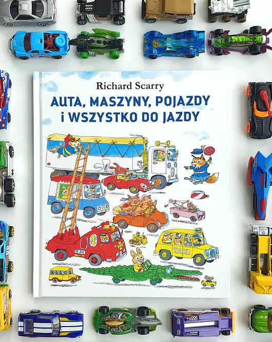 książeczki dla dzieci AUTA, MASZYNY ... 3+