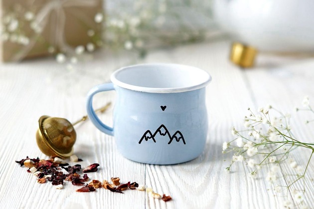 kubki Emaliowany Kubek Górski