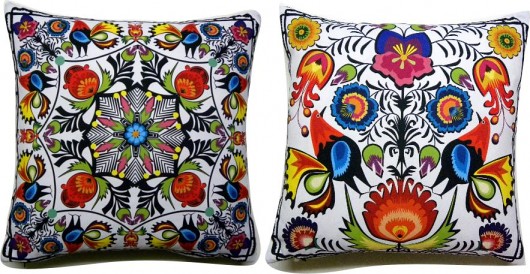 Dwie poduszki folk Gaul Designs