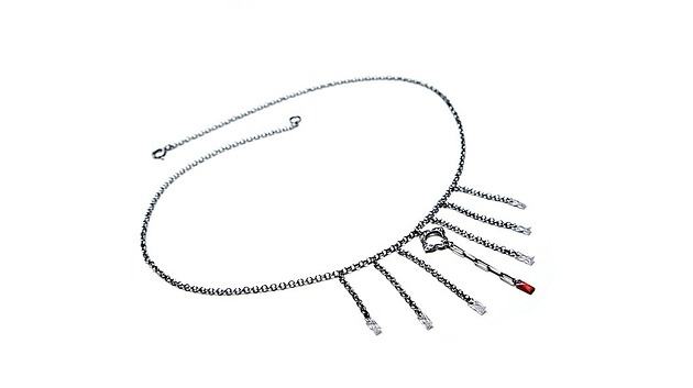 srebrne naszyjniki Baguette - naszyjnik