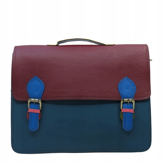 torby na ramię Aktówka torebka damska pojemna mieści A4 skórzana elegancka eko OLIVKA